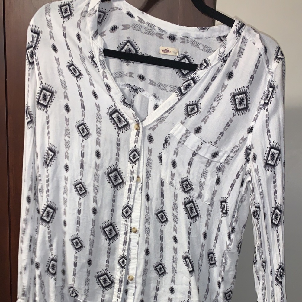 Long Sleeve Western Hollister Top